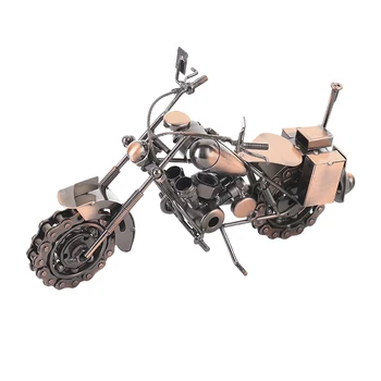 

29cm Motorcycle Ornament Practical Iron Art Bedroom Die Cast Sculpture Home Decor Gifts Multifunction European Style Souvenir