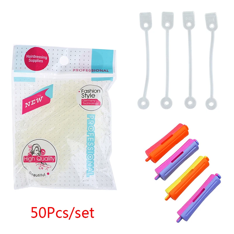 50pcs Perm Rod Bands Replacement Elastic Rubber Bands Perm Rods Curler Roller