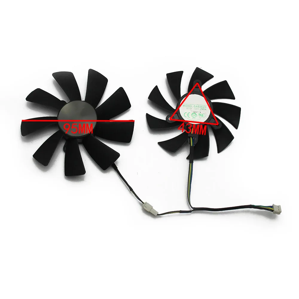 87MM GA92S2H 4Pin Cooler Fan For ZOTAC GTX 1060 1070 Ti MINI HA 1080 Ti MINI Dual Graphic Card Cooling Fan