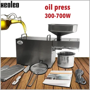 

XEOLEO Olive Oil press machine Oil presser 304# Stainless steel Cold and Hot Peanut oil extractor machine usefor Almond/Sesame