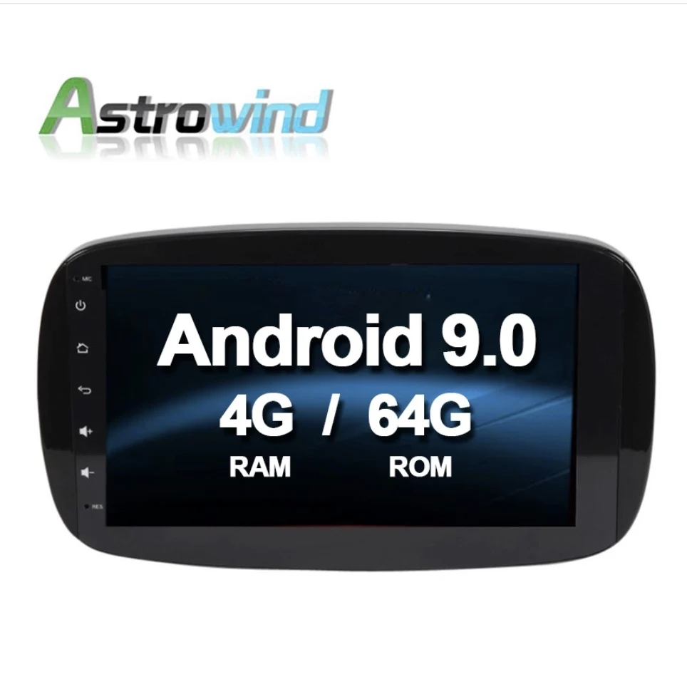 Автомобильный DVD-плеер 9 дюймов 6 ядер 4 Гб ОЗУ 64 ПЗУ Android 0 GPS-навигация радио