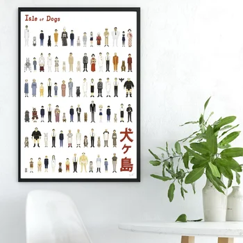 

Isle of Dogs The Japanese Aechipelago Twenty Years in The Future Movie Poster Canvas Print Home Decor Wall Art Decor No Frame