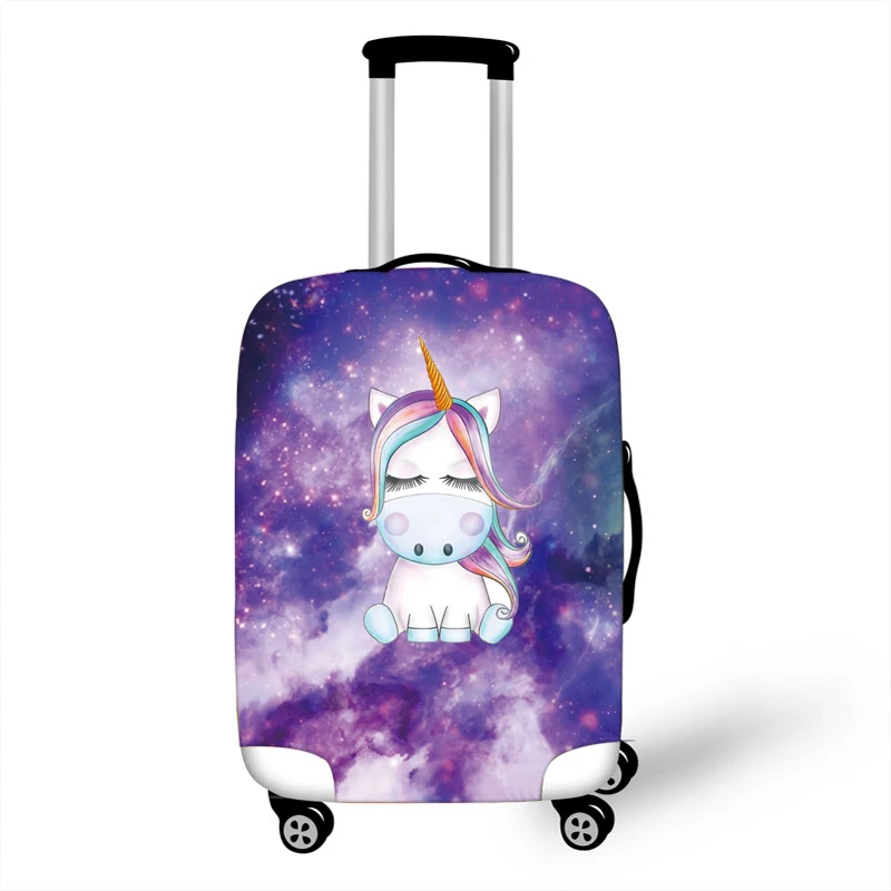 11 Luggage cover Утолщенная Крышка для багажа с единорогом, эластичные Защитные чехлы для багажа, подходит для 18-32 дюймов, чехол Чехол, аксессуары для путешествий - Цвет: 11 Luggage cover
