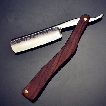 

Brazil Rosewood Handle Vintage Razor Manual Razor Manual Shaver Razor Blade To Send Swing Knife Cloth G0131