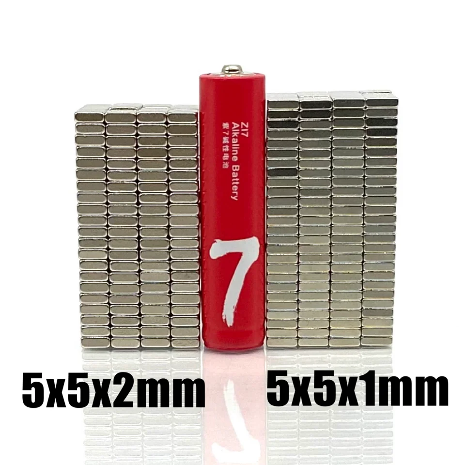 Магнит 5x5x1 5x5x2 N35 сильный квадратный редкоземельный магнит NdFeB 5*5*1 5*5*2 неодимовые