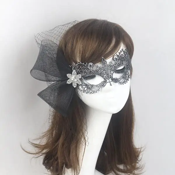 Black Women Sexy Lace Eye Mask Party Masks For Masquerade Halloween Venetian Costumes Carnival Mask For Anonymous Mardi
