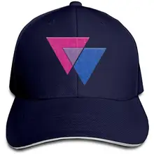 Бисексуальный Прайд флаг треугольников унисекс Для женщин Классическая Регулируемая Сэндвич Пик Бейсбол Кепки