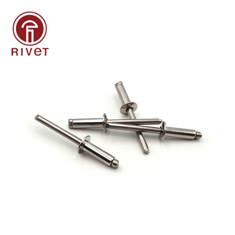 

DIN IOS15983 50/100PCS M4.8 Stainless Steel And Steel Blind Rivet Round Head Open Type Csk Head Pop Rivet Multi Size