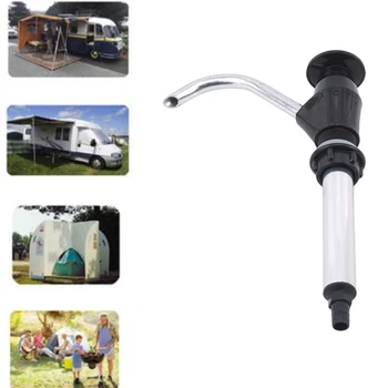 

Silver Pump Type Faucet Manual Pump Caravan Camping Trailer Rv Replacement Sink Pump