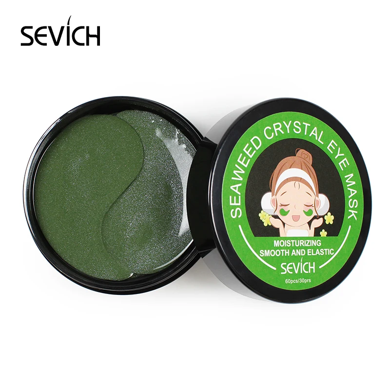 Seawwed Crystal Sevich Gold/маска для глаз с морскими водорослями Увлажняющие гелевые патчи для глаз удаляют темные круги Анти-возрастной мешок для морщин глаз 60 шт. уход за кожей - Цвет: Seawwed Crystal