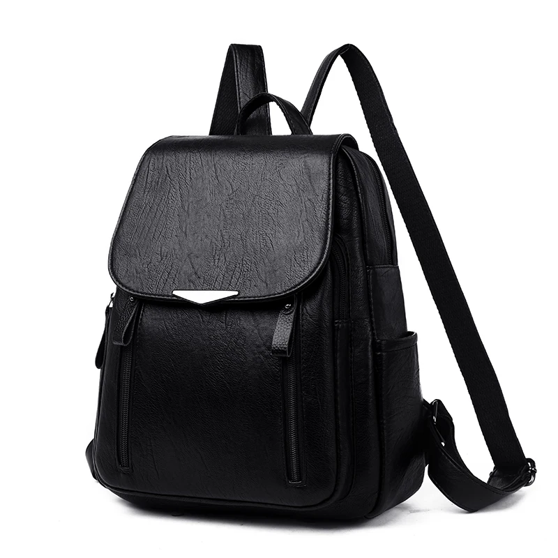 Luxury Women Pu Leather Backpacks High Quality Small Ladies Shoulder Bag Fashion Female School Bags for Teenage Girls Travel Bag