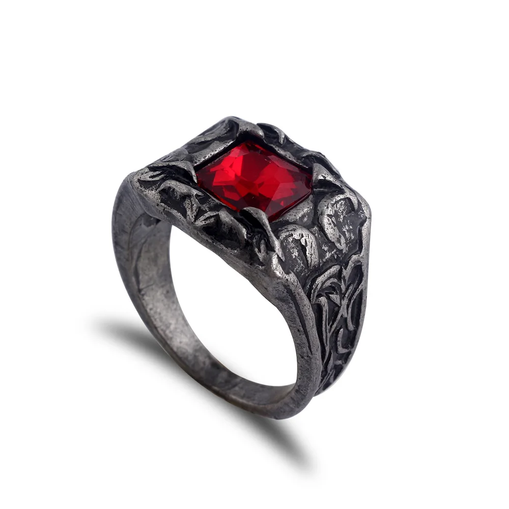 Дропшиппинг Marvel Мстители 4 танос кольца Железный человек Gauntlet bague homme anillos mujer женские ювелирные изделия с кристаллами - Цвет основного камня: Светло-голубой