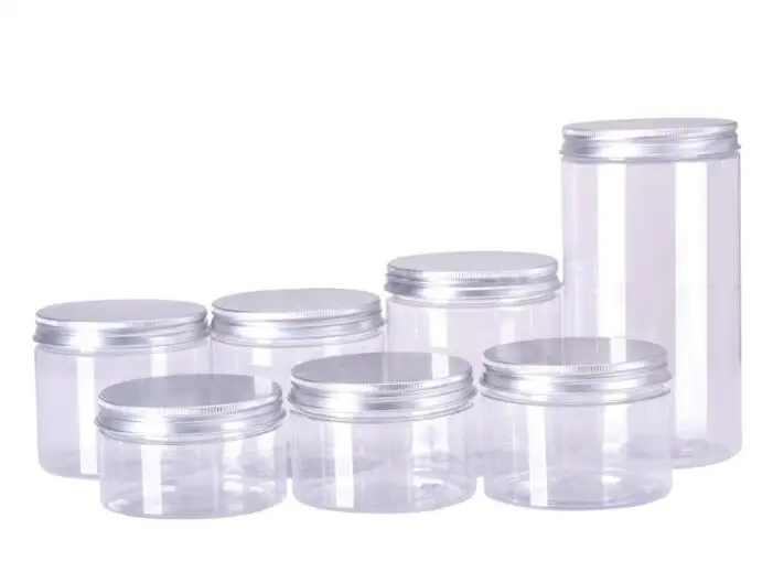 10pcs 30ml 50ml 60ML 80ml 100ml 120ml 150ml 200m Plastic Empty Jar Travel Cosmetic Jar Bottles Makeup Container Bottle Cream Jar