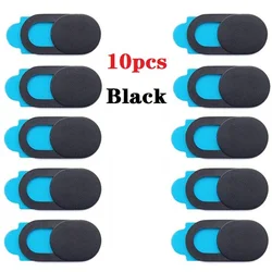 Universal Webcam Privacy Cover - Magnetic Slider for Laptop, Tablet, and Smartphone Lens Protection (10PCS Black)