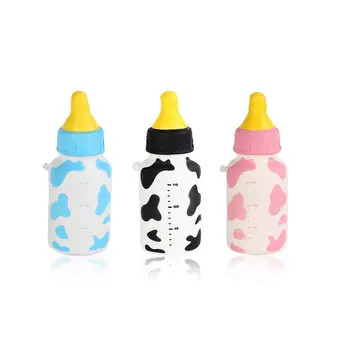 

The Simulation Slow Rebound Small Milk Bottle Simulation Cellphone Charm Hanging Strap Decompression Toy