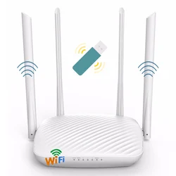 HUASIFEI – routeur WiFi sans fil, 300 Mbps, 3G, 4G, USB, avec 4 antennes externes, compatible avec OpenWRT/Omni II, pour la maison 