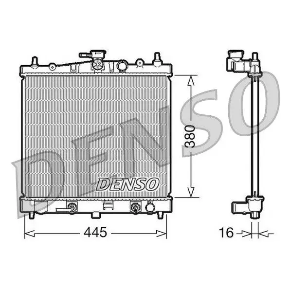 Radiator охлажденияNissan Micra 1.2/1.4 AUTOMATIC 02 DENSO DRM46021