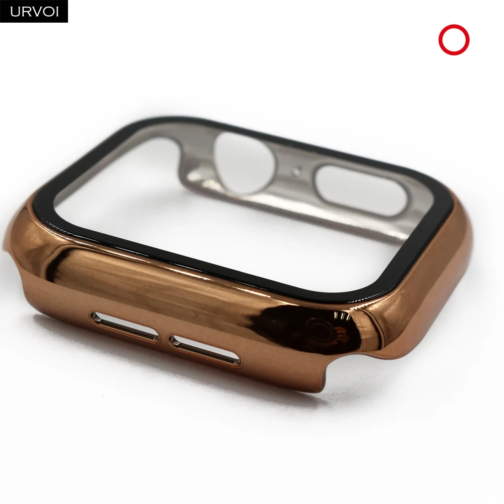 URVOI Matte Plastic Bumper with Tempered Glass for Smartwatch Protection