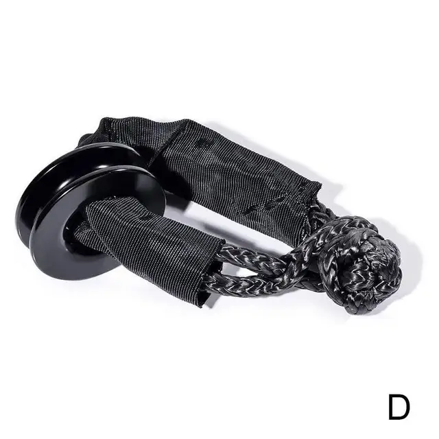 Recovery Ring Trucks Towing Rope Loop Snatch Block Winch 41000lb Strap Hook Off Accessories Shackles ATV Road Pulley Car Ca S4R9 D