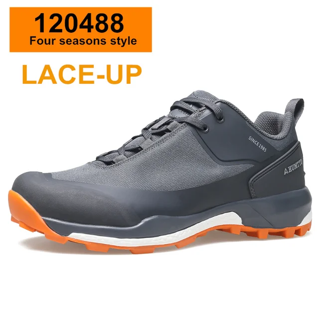 HUMTTO Waterproof Hiking Shoes Mountain Trekking Sneakers for Men Camping Safety Boots Climbing