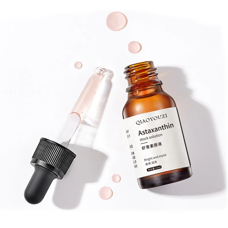Antioxidante, Anti envejecimiento tareas cara suero astaxantina suero 15ml esencia para la piel reducir arrugas, manchas de envejecimiento