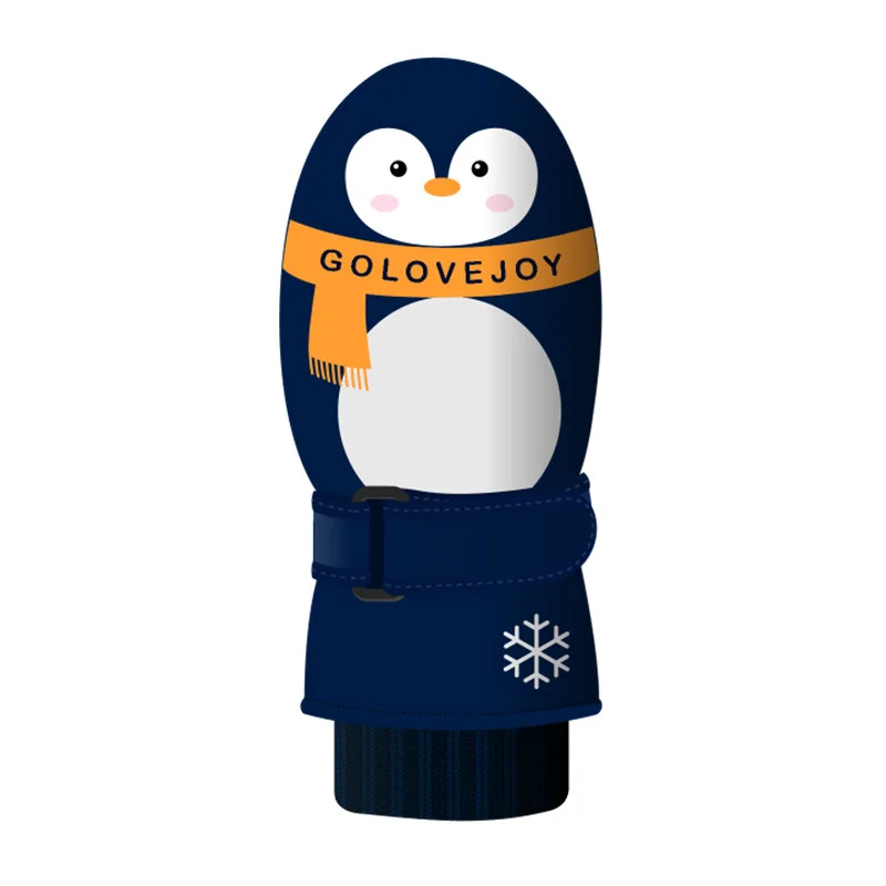 Зимние Утепленные хлопковые перчатки для мальчиков и девочек от 3 до 8 лет детские варежки с милыми животными Зимние перчатки для альпинизма и сноуборда - Цвет: C4