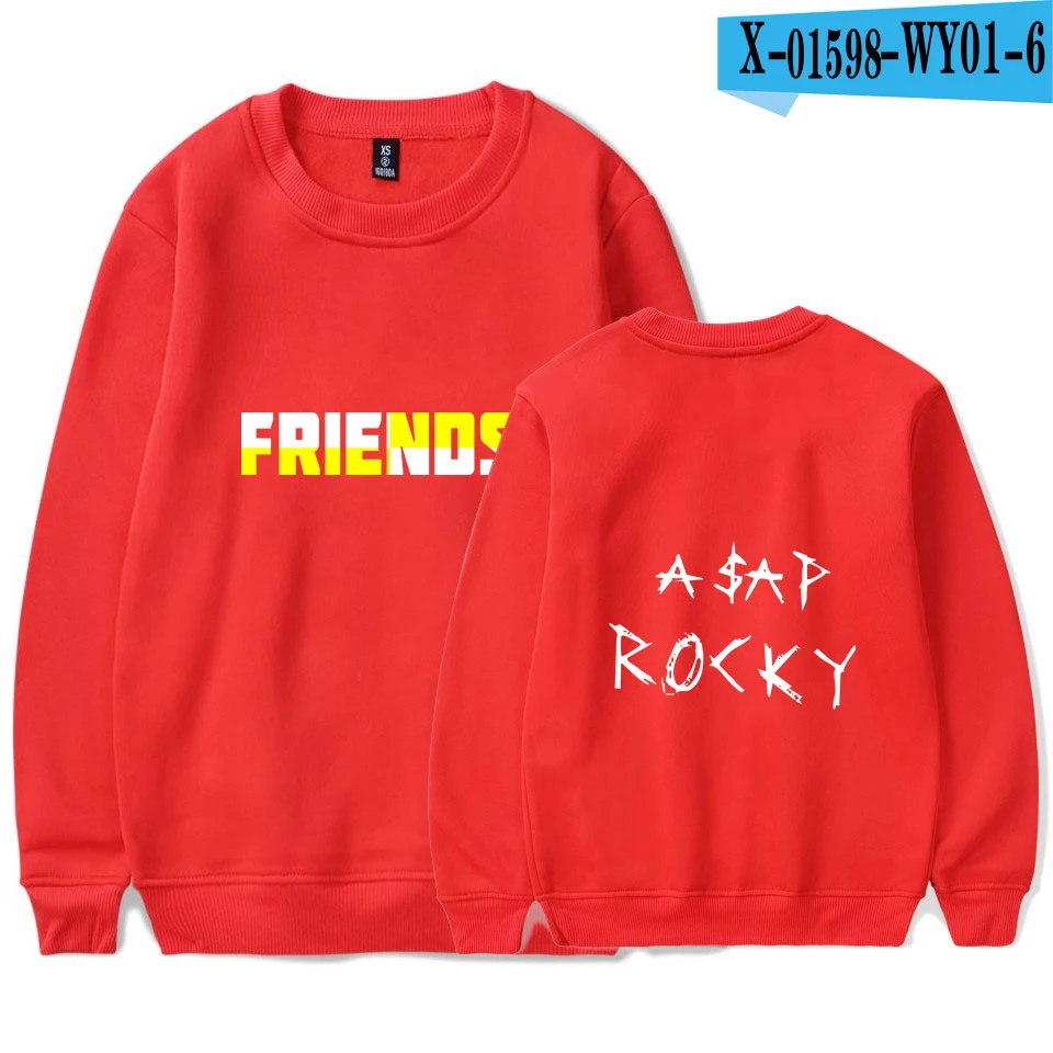 ASAP ROCKY толстовки осенние модные толстовки Большие размеры, для мужчин теплое флисовое пальто мужские брендовые хип хоп оптом Топы - Цвет: red
