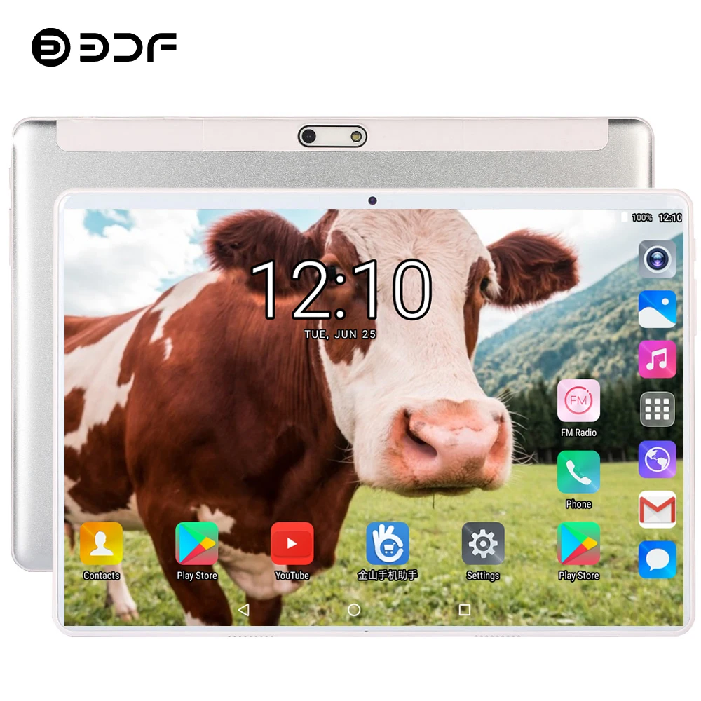 BDF планшет, 10 дюймов, 4G, LTE, с функцией звонка, две sim-карты, Android 9,0, планшеты, ПК, 8 ГБ/128 ГБ, Tab 10/Ten Core, 1280*800, ips, ПК, планшет, 10,1