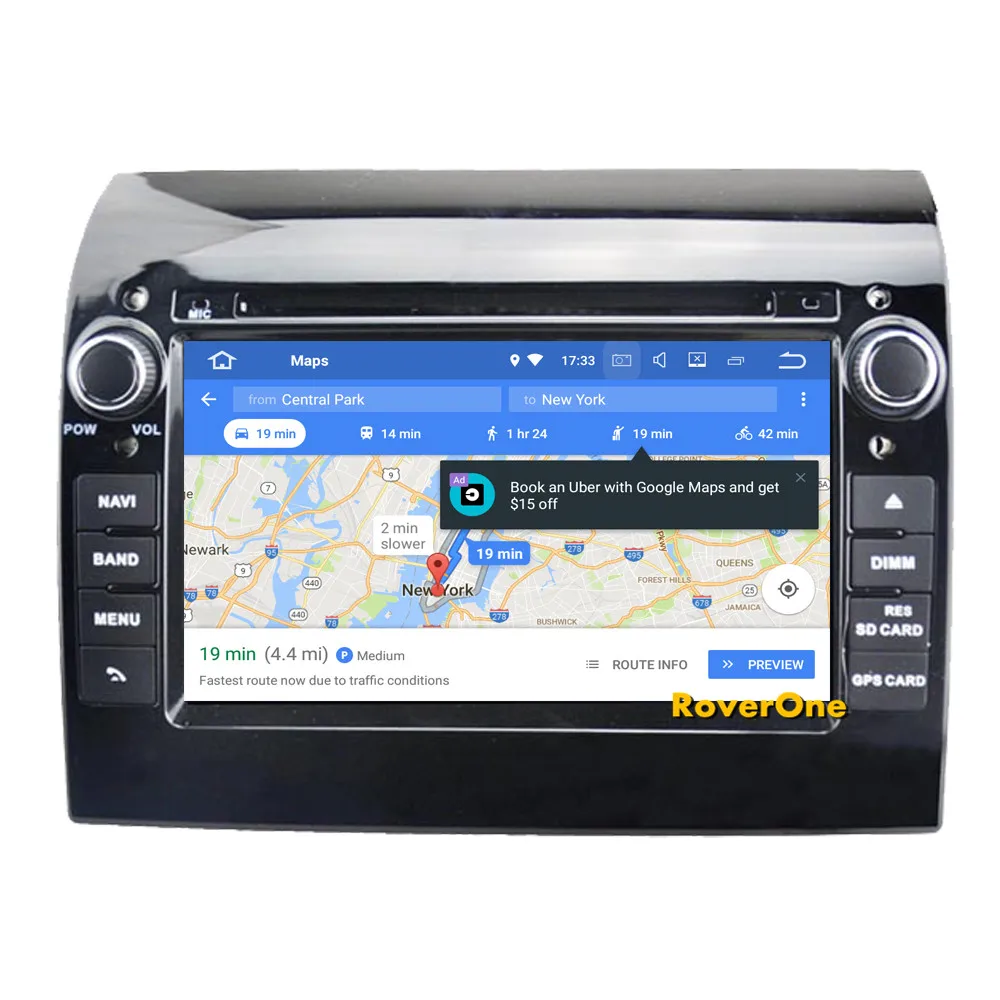 Excellent RoverOne Car Multimedia Player For Fiat Ducato Octa Core Android 9.0 Radio Stereo DVD GPS Navigation Sat Navi Central Multimedia 9