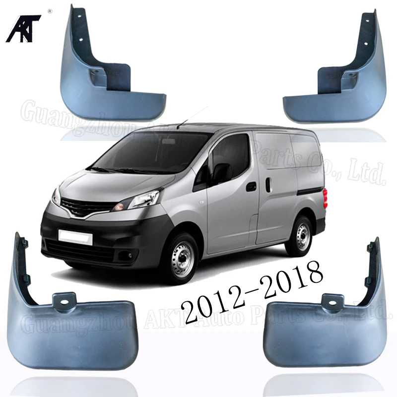4PCS Mud Flaps Splash Guard Mudguard Fender Fit For Nissan NV200 2012-2018 2019