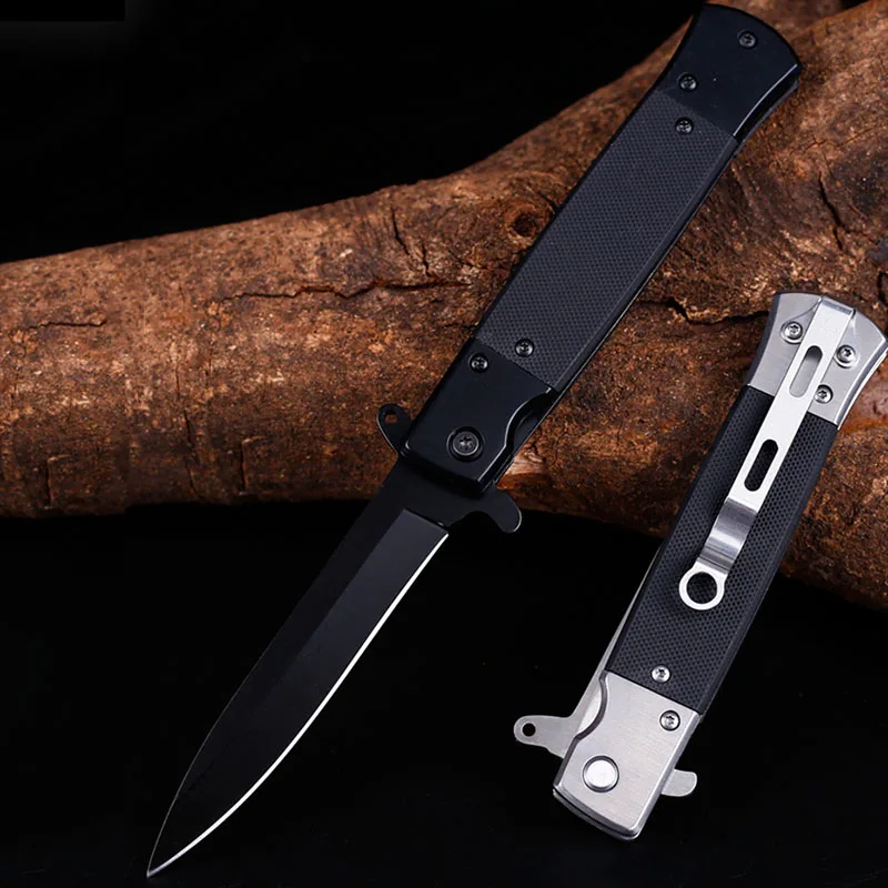 ToughKeng Tactical Multi-function Folding Blade Knife G10 Handle Fishing EDC Tool Knives with Back Clip | Инструменты