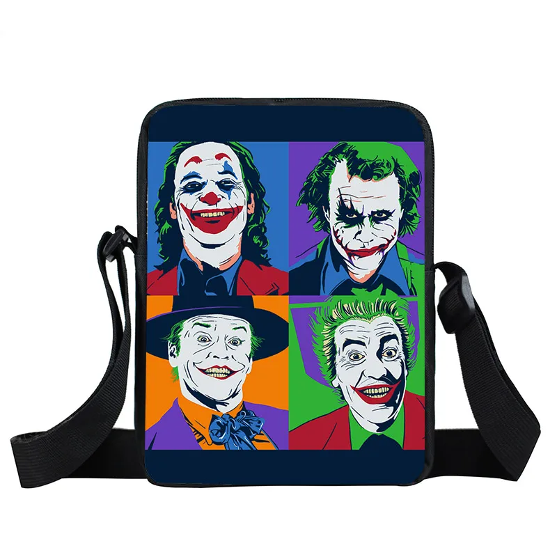 xkb-joker66 Joker Be kind мини-сумки-мессенджеры Joaquin Phoenix Женская и мужская сумка маленькая сумка на плечо Детская сумка для книг для мальчиков сумки для девочек - Цвет: xkb-joker66