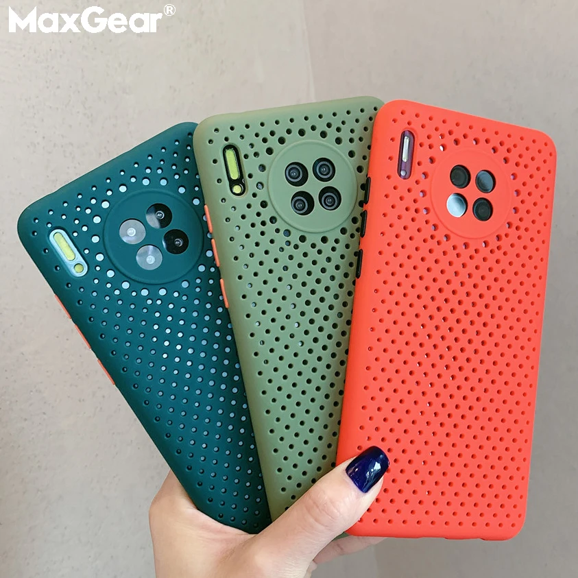 Ультратонкий чехол для телефона Huawei P30 Pro Mate 30 Lite P40 5G задняя крышка с охлаждением