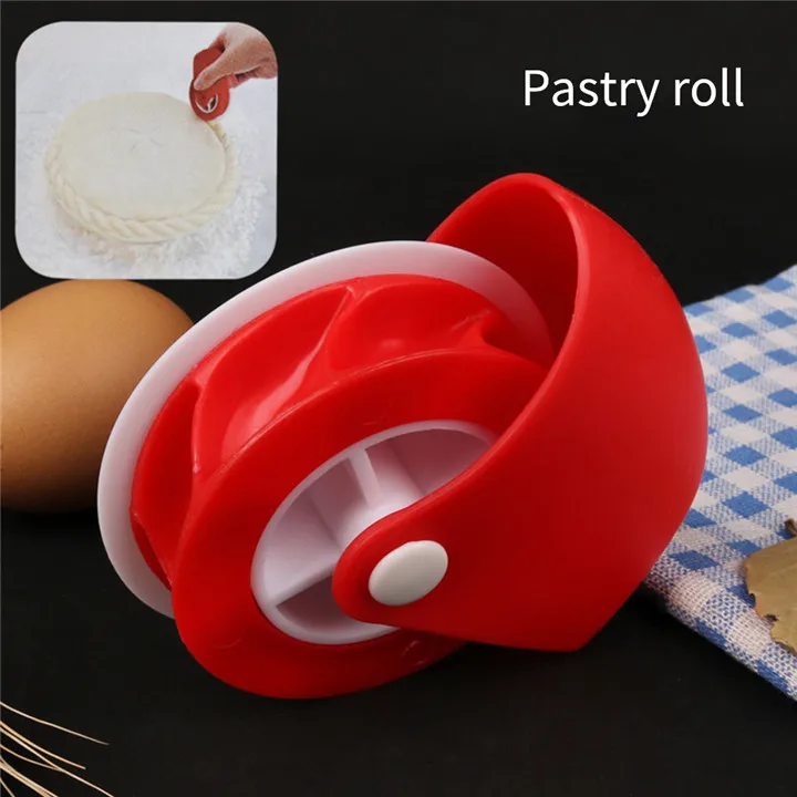 Кухня пицца выпечка решетчатый резец кондитерский пирог Декор резак Пластиковые Колеса Ролик для пицца выпечка пирог корка выпечки резак инструменты - Цвет: 223