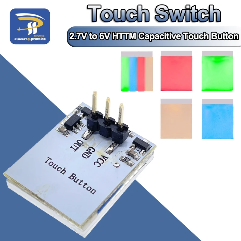 Kapazitiver HTTM Touch-Schalter RGB Multi Farbe LED Sensor Arduino Raspberry