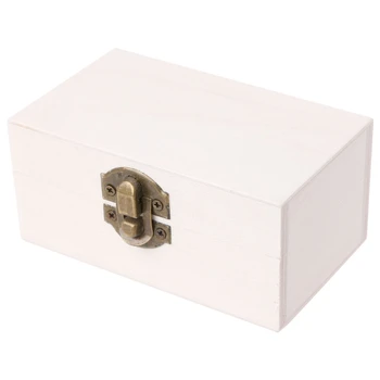

Fashion Wooden Jewelry Box Lock Up Makeup Organizer Tray Crafts Storage Case