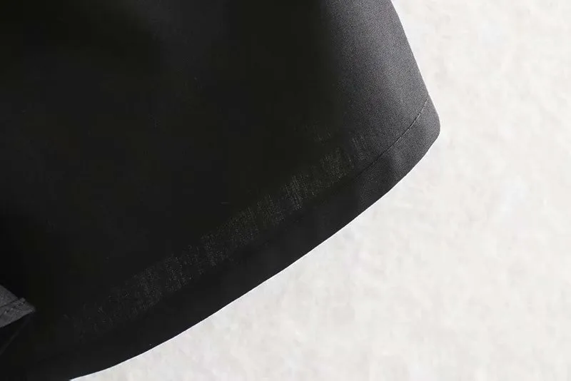 Женские милые Однотонные блузки с оборками и галстуком-бабочкой, с длинным рукавом и гофрированным воротником, Черные милые повседневные топы в консервативном стиле
