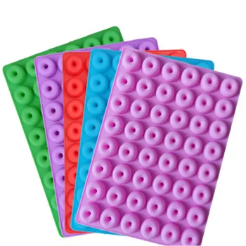 

Donut Mould Silicone Donut Baking Pan Cake Biscuit Fodant Baking Tray Dessert Chocolate Mould Donut Bakeware Doughnut Soap Mould