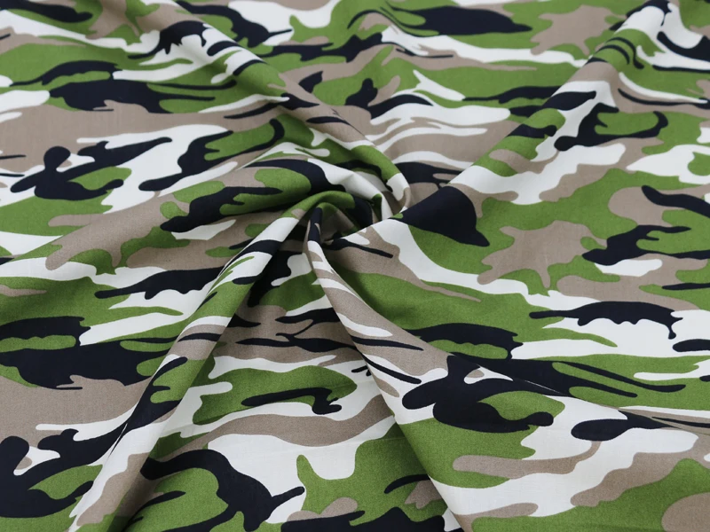 Хлопчатобумажная ткань с камуфляжным принтом 50 см * 147 см|cotton poplin fabric|cotton poplincotton
