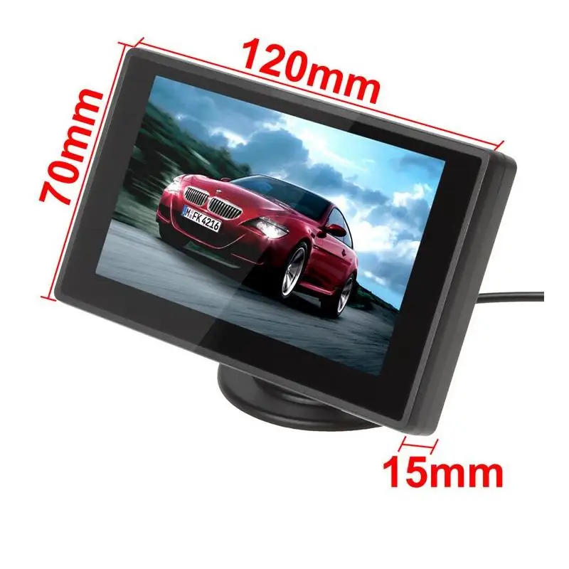 XYCING 4,3 дюймов Автомобильный монитор TFT lcd дисплей камера s камера заднего вида парковочная система для автомобиля заднего вида NTSC PAL