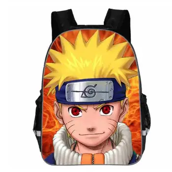 

Anime Naruto Backpack Naruto Sasuke Kakashi Printed School Bag for Teenage Boys Girls Travel Rucksack Good Quality Mochila