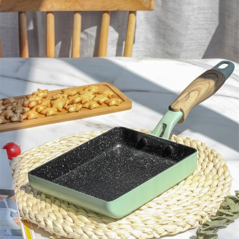 15*18 сковорода антипригарная Tamagoyaki японский из медицинского камня Алюминий