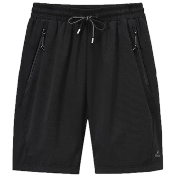 Large Men's Shorts Mesh Elastic Summer Breeches 8XL 6XL Big Size Clothing Nylon Black Grey Spandex Sweat Shorts Plus Size Shorts 3