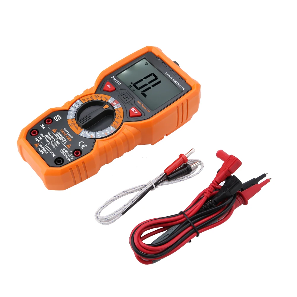 PEAKMETER PM18C интеллектуальный цифровой мультиметр сопротивление напряжения NCV тестер Электрический инструмент