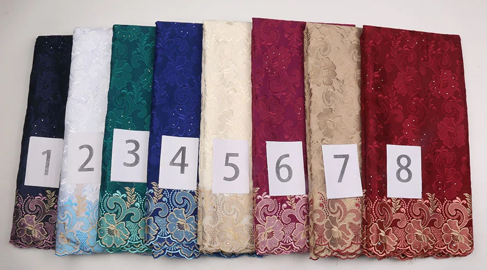 2019 New Bridal White African Swiss Voile Lace Fabric Austria Swiss Voile Lace In Switzerland QF1716B-3