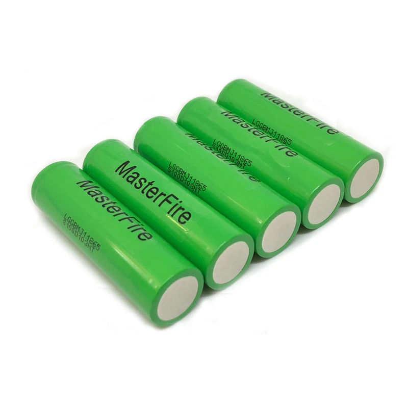 

MasterFire 10PCS/LOT Original LG MJ1 Chem 18650 INR18650MJ1 10A discharge li-ion battery cell 3500mah lithium torch batteries