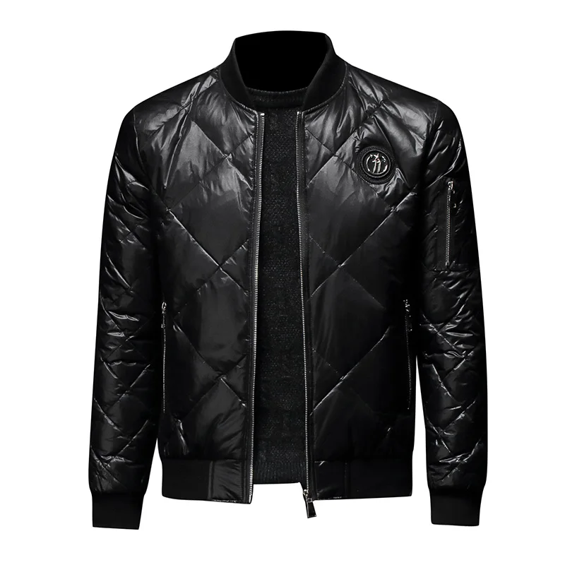 Новое повседневное пальто, зимняя мужская куртка на белом утином пуху, толстая модная мужская куртка