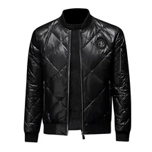 Новое повседневное пальто, зимняя мужская куртка на белом утином пуху, толстая модная мужская куртка