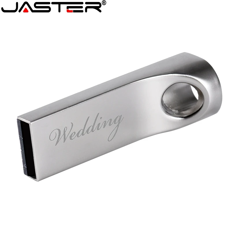 JASTER USB 2,0 флеш-накопитель высокоскоростной металлический USB флеш-накопитель 4 ГБ 16 ГБ 32 ГБ 64 ГБ реальная емкость флеш-накопитель индивидуальный логотип