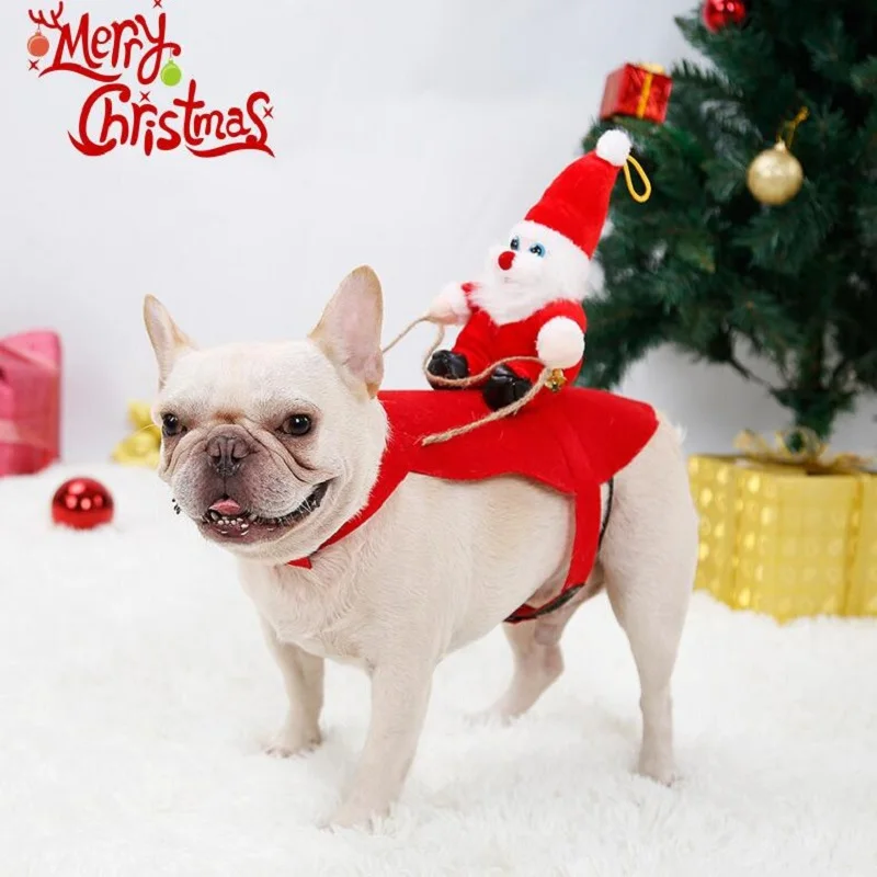 Рождественская Одежда для питомцев, собак, кошек, забавная одежда для трансформации, Рождественская забавная маленькая собака среднего размера, золотистый ретривер, осень и зима